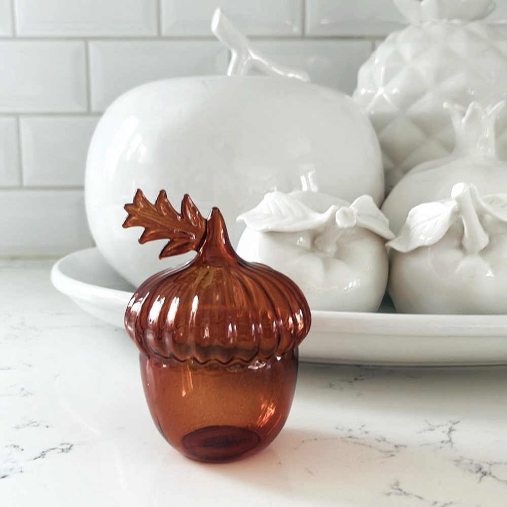 Anthropologie Acorn Autumn Bud Vase